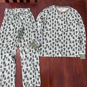 LC Lauren Conrad Green Tree Print Kids Pajama Set
